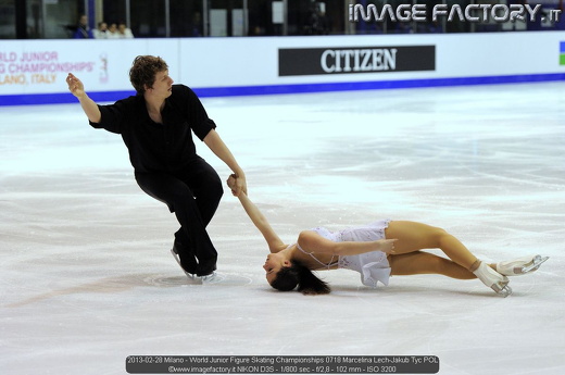 2013-02-28 Milano - World Junior Figure Skating Championships 0718 Marcelina Lech-Jakub Tyc POL